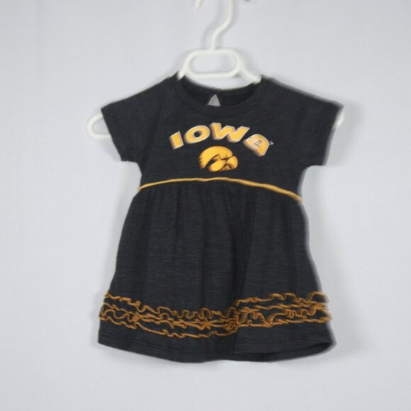 University of Iowa Girls Dress with Matching Ruffled Bloomers Size 3-6 Months - Picture 2 of 6